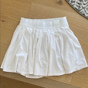 All in Motion White Mini Bubble Skirt